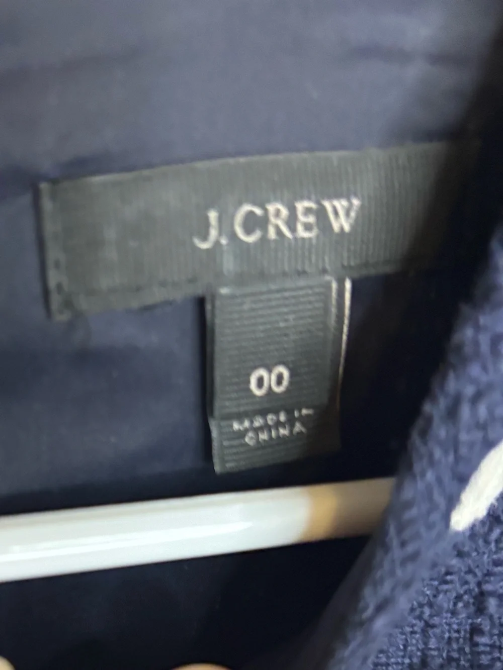 J. Crew Navy Dress with White Polka Dots
